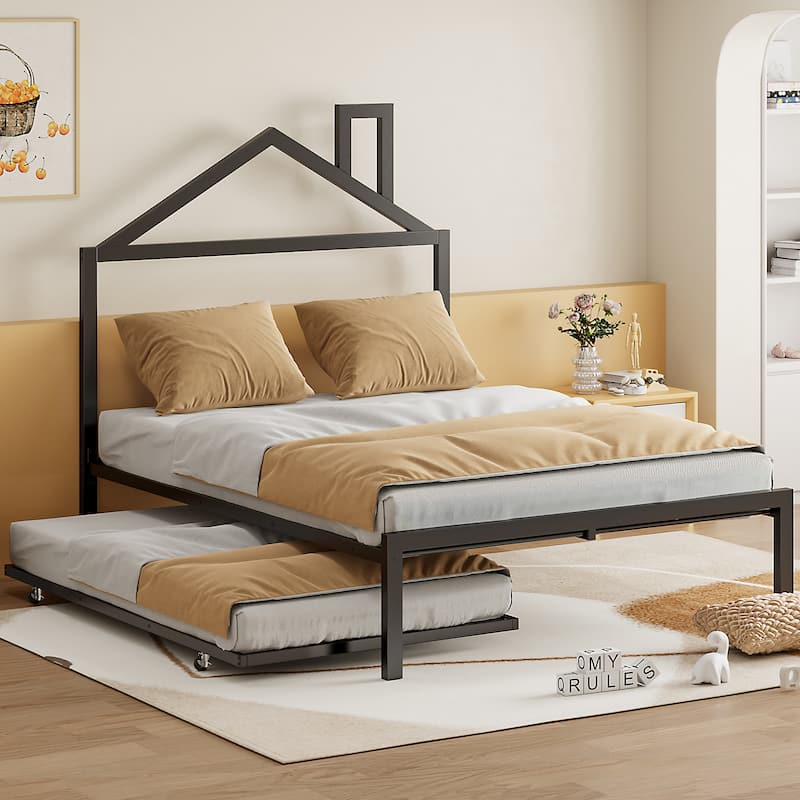 Full Size Metal Platform Bed
