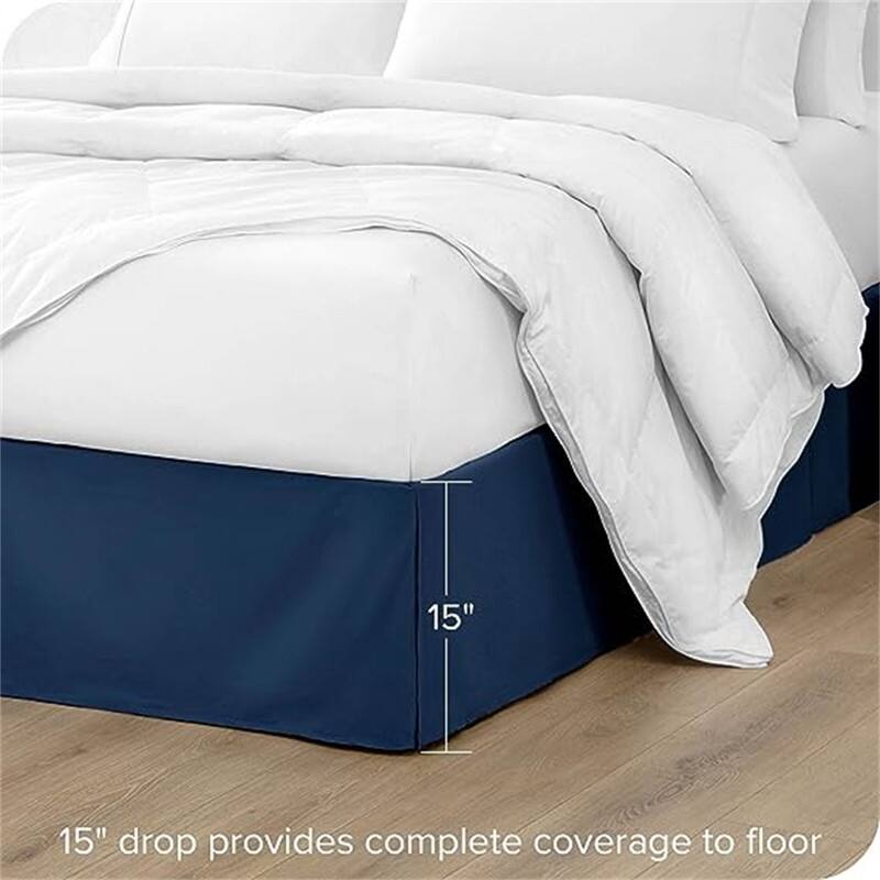 Pleated bed skirt