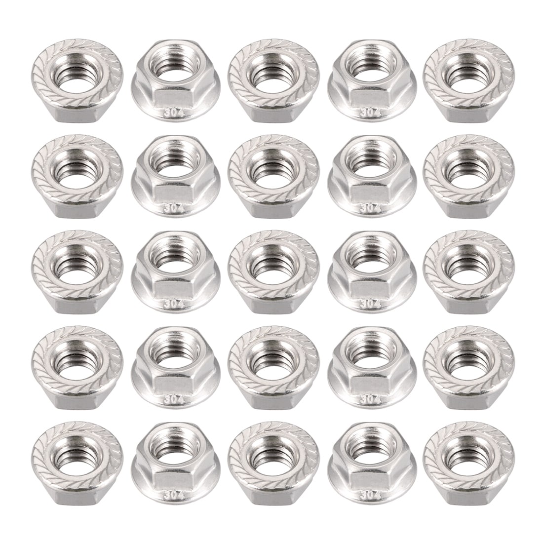 Hex Flange Nuts Ships FREE in USA Serrated 3/8-16 18-8 2000pcs 304 Stainless Steel Hex Flange Nuts Ships FREE in USA Serrated 3/8-16 18-8 2000pcs 304 Stainless Steel