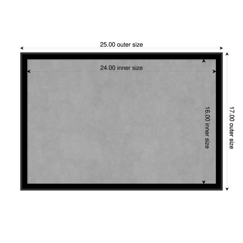 Amanti Art Incline Black Framed - 25 x 17 in - Incline Black