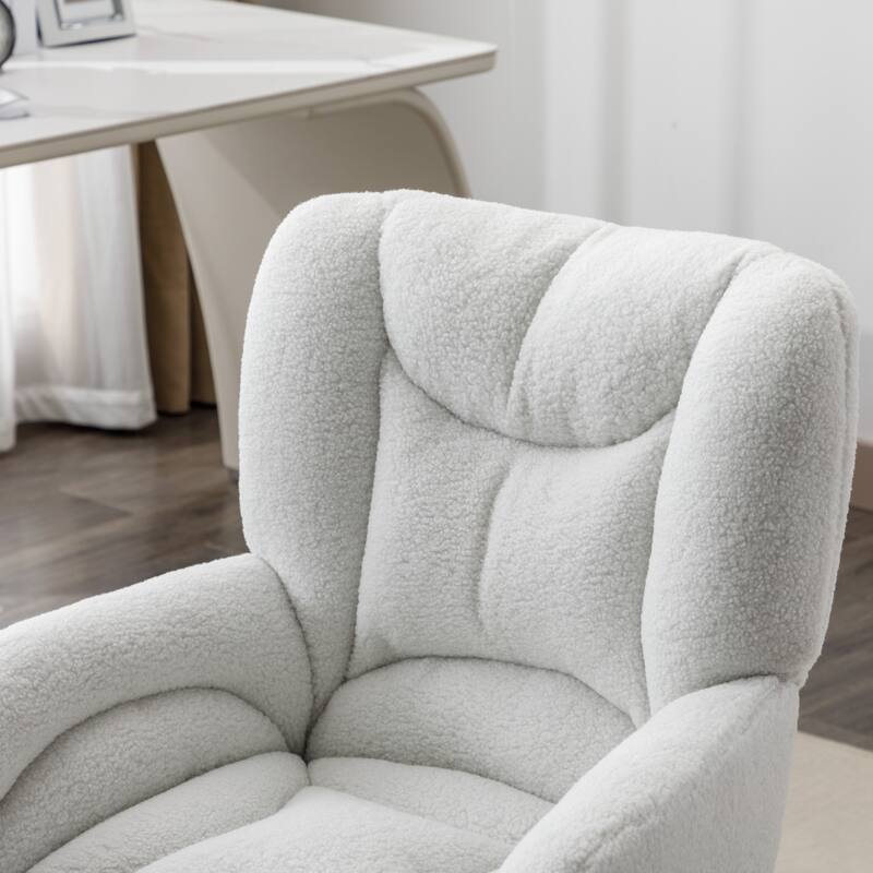 Modern Home Office Adjustable Swivel Task Desk Arm Chair with Wheels
