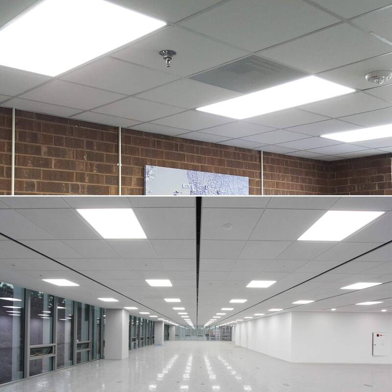 Luxrite 2x4 FT LED Flat Panel Light, 72W, 0-10V Dimmable, 24x48 Inch LED Light Panel, UL Listed, 4-Pack