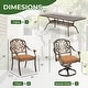 preview thumbnail 89 of 92, Versatile Outdoor Dining Sets w Swivel/Folding Chairs & Steel Slat Table and HDPE Dining Table Set for Gardens, Patios