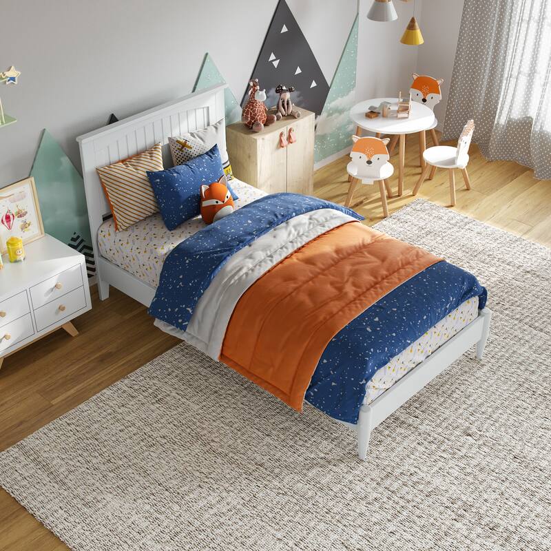 Naples Solid Wood Low Profile Platform Bed