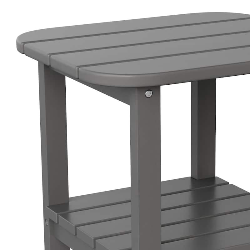 Commercial Grade All-Weather Adirondack Style Patio Side Table