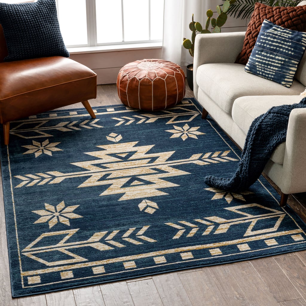 Well Woven Tulsa Canton Southwestern Area Rug