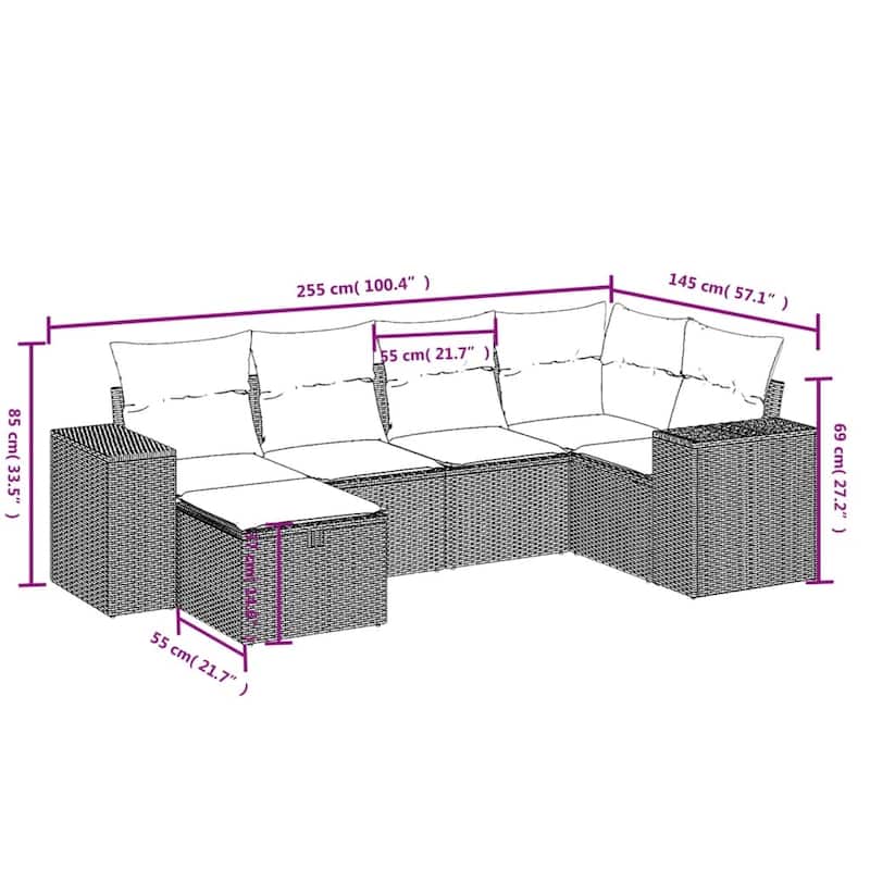vidaXL Garden Sofa Set