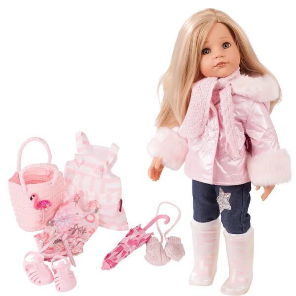 slide 2 of 5, Gotz 19.5" Hannah All Year Round Posable Doll W/ Extra Outfits & Accessories