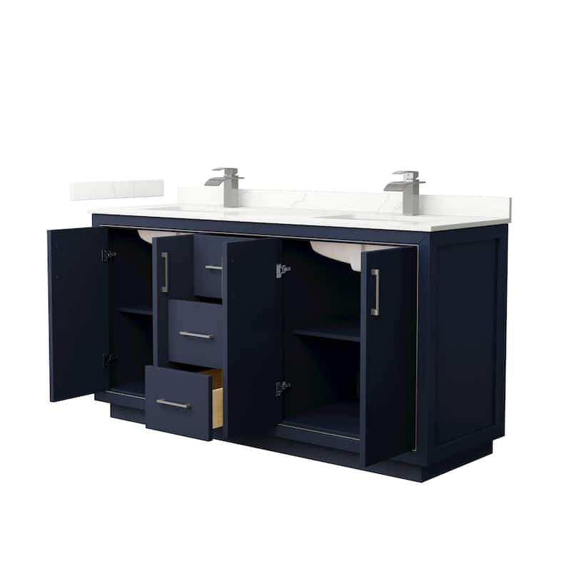 Wyndham Collection WCF111166D-QTZ-UNSMXX Icon 66" Free Standing Double