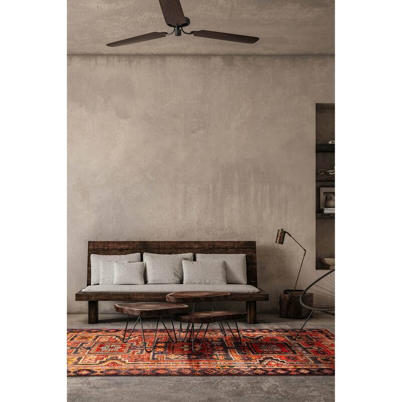 ECARPETGALLERY Hand-knotted Konya Anatolian Copper Wool Rug - 4'1 x 6'3