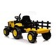 preview thumbnail 11 of 18, Kids 12V Electric Ride-On Tractor with Trailer, Music, and Parental Remote Control, Ages 3+