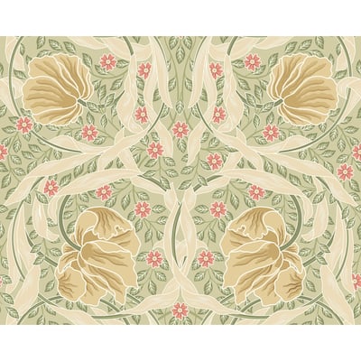 Brewster Origin Murals Flower Circle Olive Wall Mural - N/A