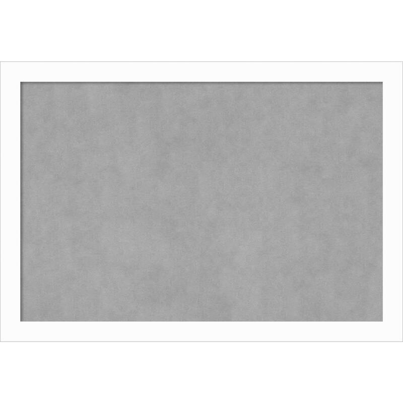 Amanti Art Basic White Narrow Framed Magnetic Board