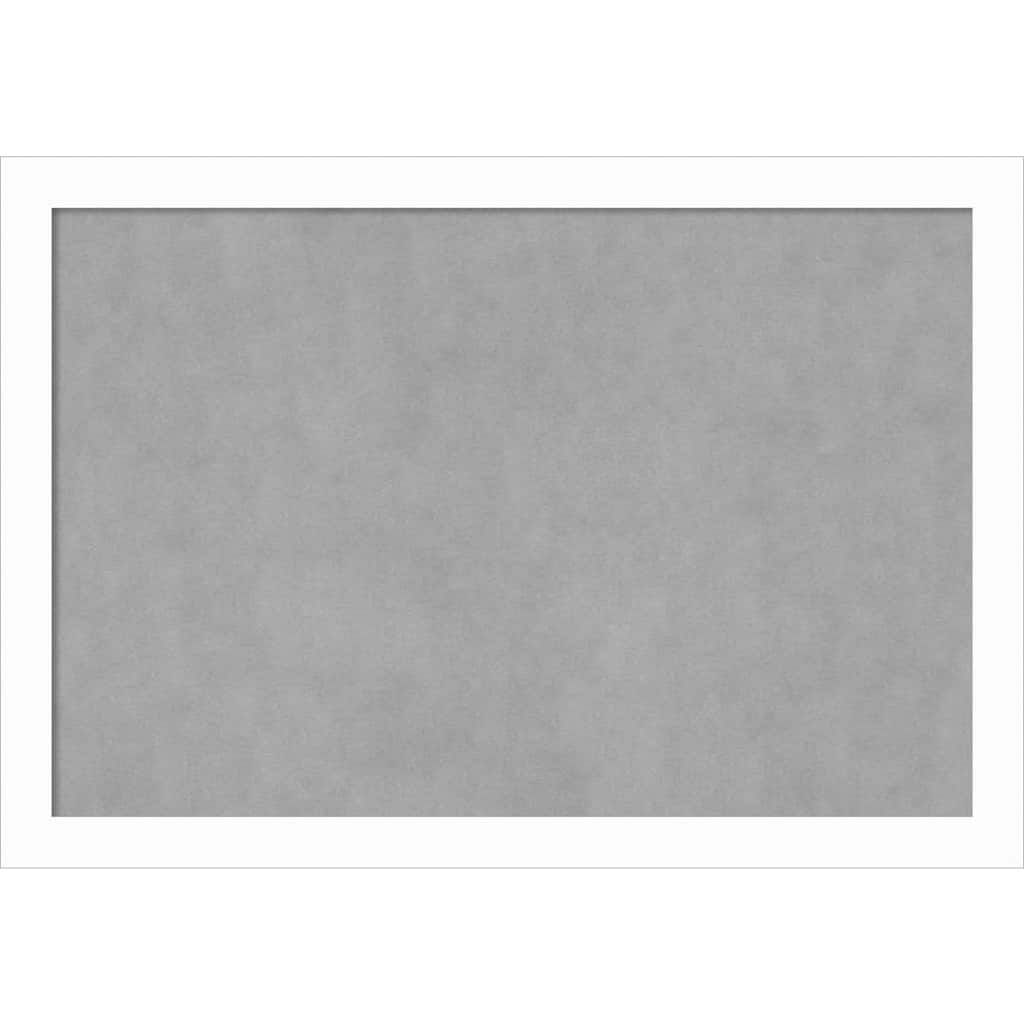 Amanti Art Basic White Narrow Framed Magnetic Board