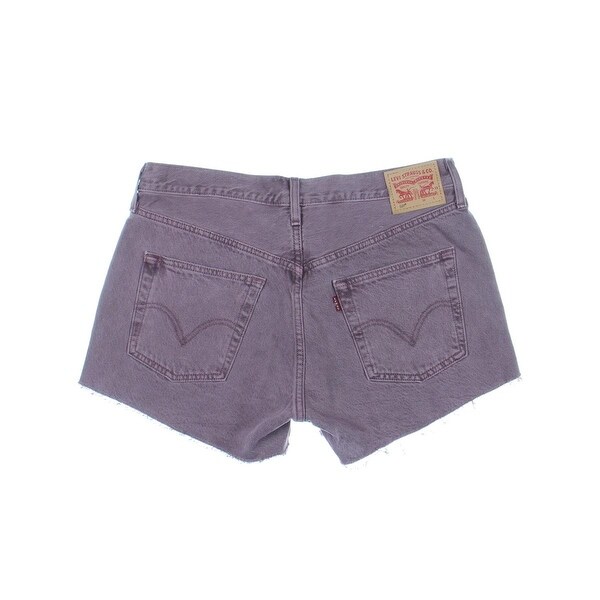 purple levi shorts