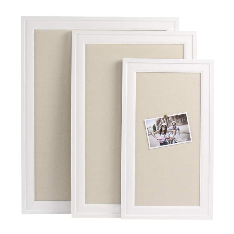 Bosc Linen Fabric Framed Pinboard