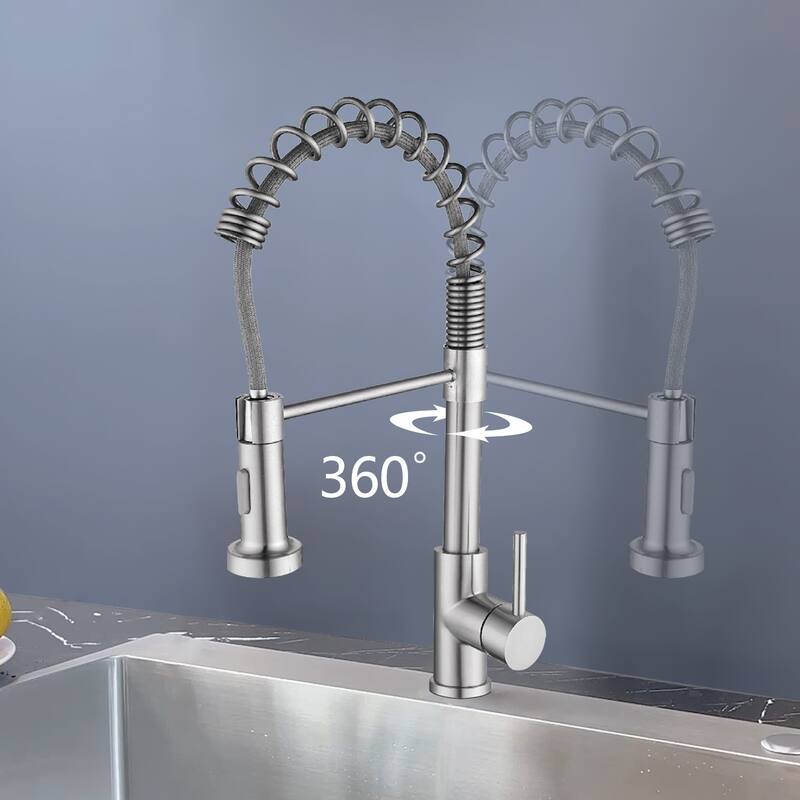 Topcraft High-arc Stainless Steel kitchen Sink Faucet