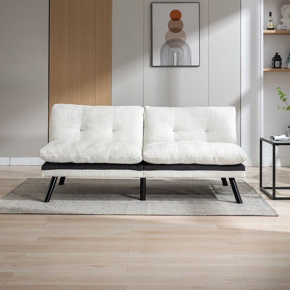 White futon on sale bed