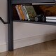 preview thumbnail 12 of 19, Single metal loft bed with rectangular desk, LED lights rattan g
