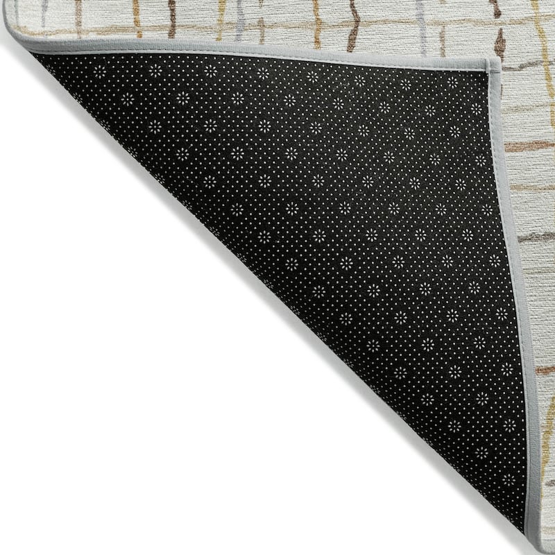 Machine Washable Indoor/ Outdoor Modern Century Chantille Rug