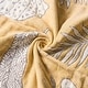 preview thumbnail 17 of 24, 100% Cotton Jacquard Throw Blanket, Paisley Floral Breathable Lightweight Soft Bed Sofa Blanket