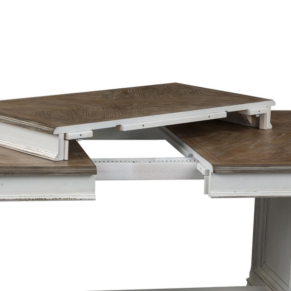 Abbey park antique white trestle table online