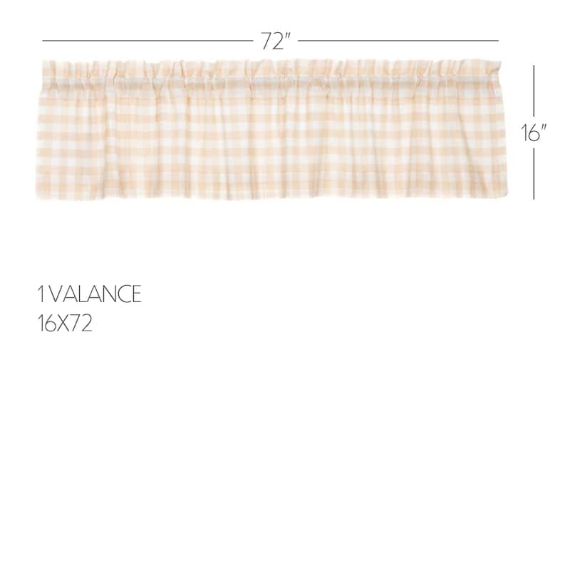 Tartan Red Plaid Valance