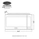 preview thumbnail 5 of 6, 24 in. Countertop Microwave Oven in Stainless Steel Finish