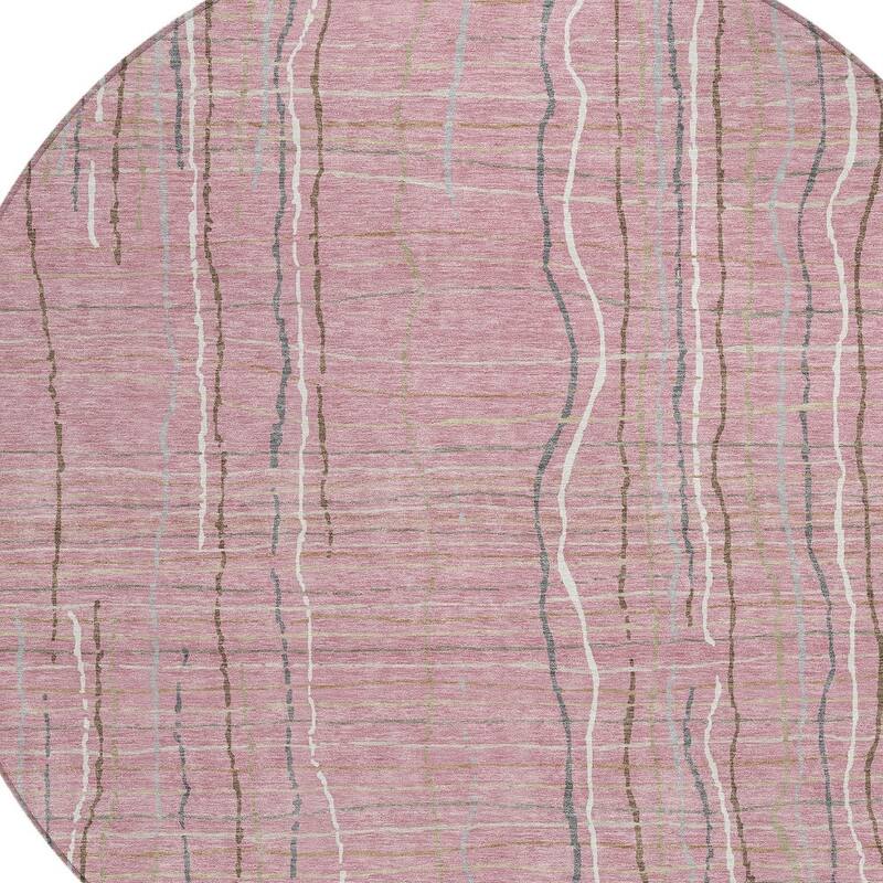 HomeRoots Striped Transitional Rectangle Outdoor Rug