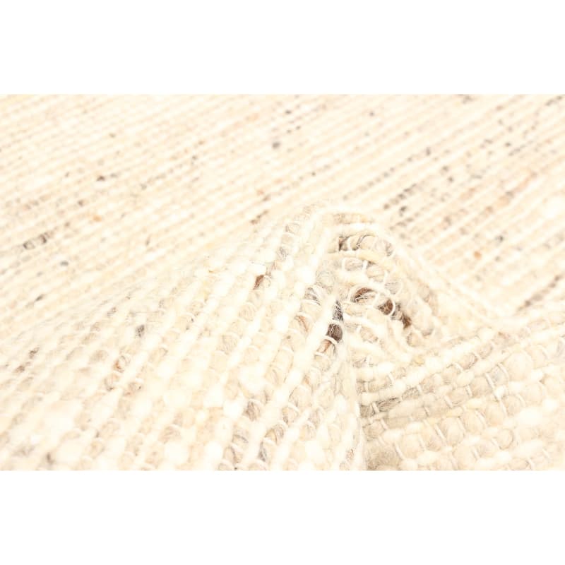 ECARPETGALLERY Braid weave Sienna Tan Wool Rug - 5'2 x 7'7