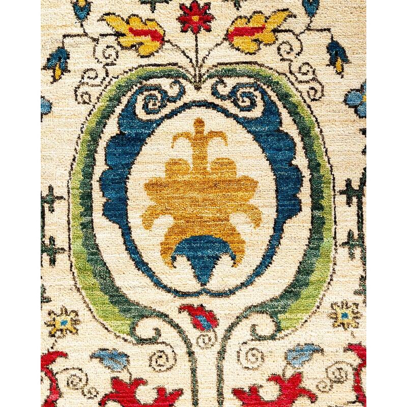 Contemporary Overdyed Wool Hand Knotted Area Rug - 6' 1" x 8' 10"