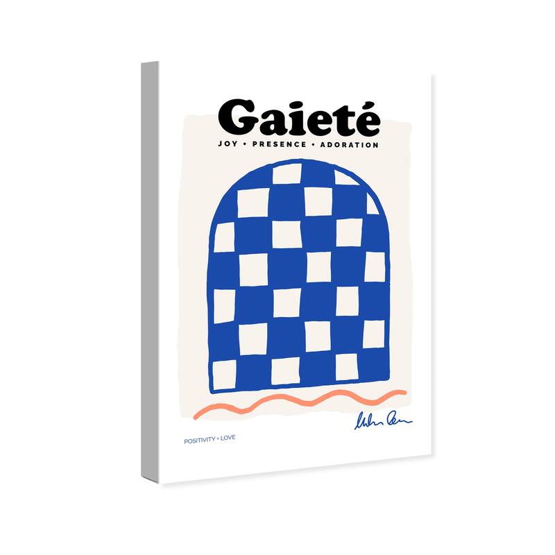 Wynwood Studio Canvas Advertising Gaiete Poster Blue and Modern & Contemporary Wall Art Canvas Print