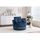 preview thumbnail 30 of 55, Oversized 360 Degreed Swivel Accent Chair Modern Soft Plush Corduroy Round Barrel Chair for Living Room Bedroom with Pillows