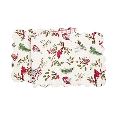 14" x 51" Sprig Birds Table Runner