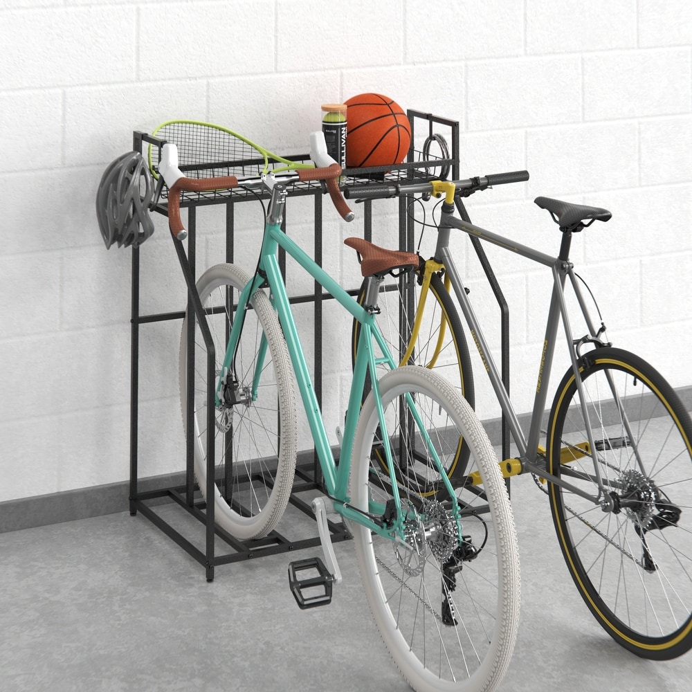 Rubbermaid FastTrack Horizontal Bike Rack, Garage Organization Wall Hanger,  Bike Hanger, Wall Mount and Heavy Duty Bike Rack