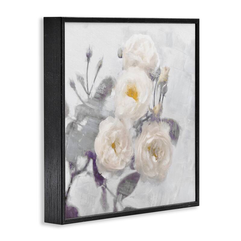 Stupell Bundle of White Blooms Framed Giclee Art Design By Emily Ford