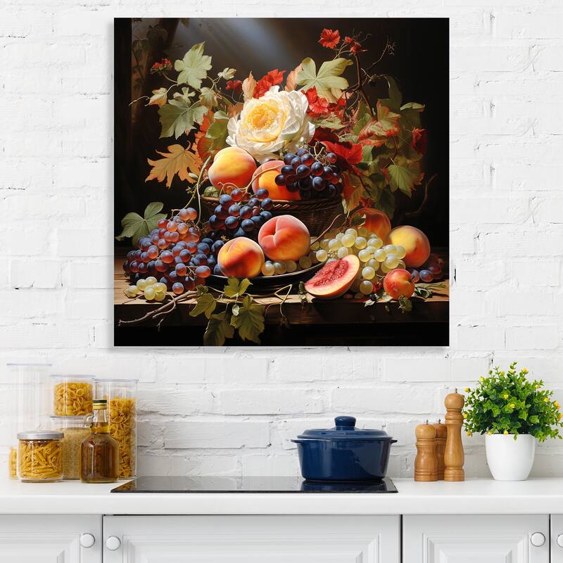 Designart "Symphony Colors Culinary Symphony Fruit" Fruits Wall Art