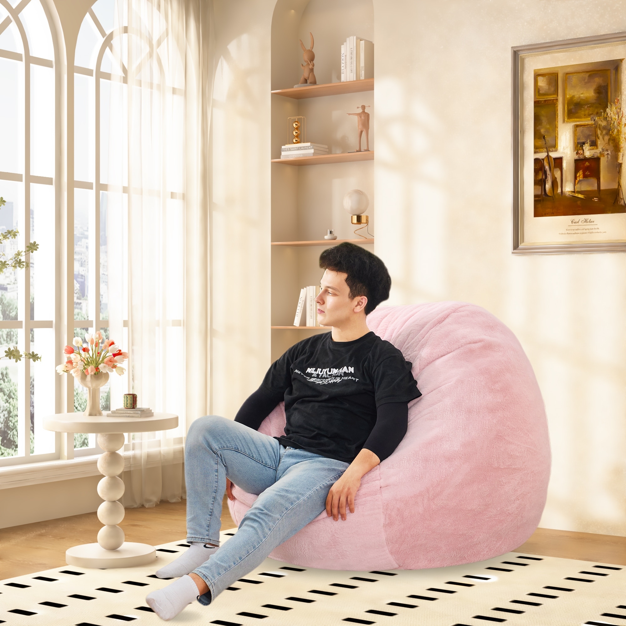 living room bean bag bed for adults