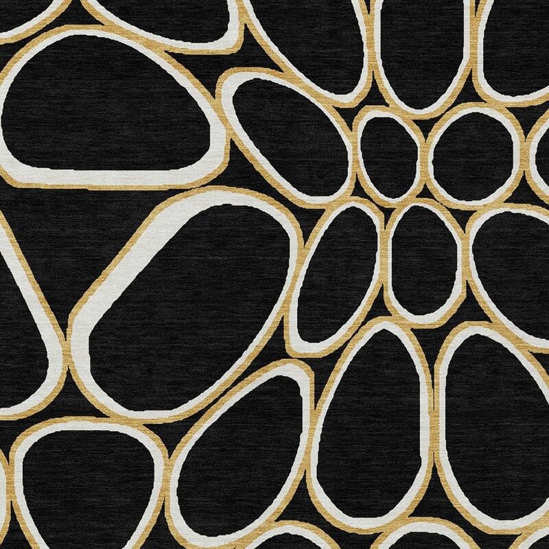 HomeRoots Abstract Transitional Rectangle Outdoor Rug