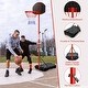 preview thumbnail 6 of 9, Height-Adjustable Basket Hoop, Portable Backboard System Stand with 2