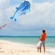 preview thumbnail 7 of 11, 3D Kite Huge Frameless Soft Parafoil Giant Dolphin Blue