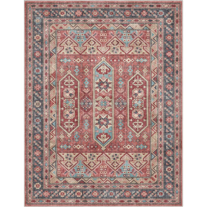 Well Woven Apollo Praha Tribal Machine Washable Area Rug