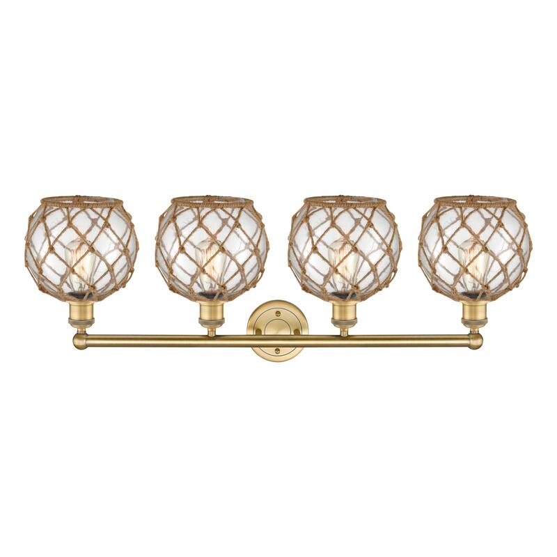 Innovations Lighting Endless Possibilities Edison - Farmhouse Rope - 4 Light 35" Bath Vanity Light