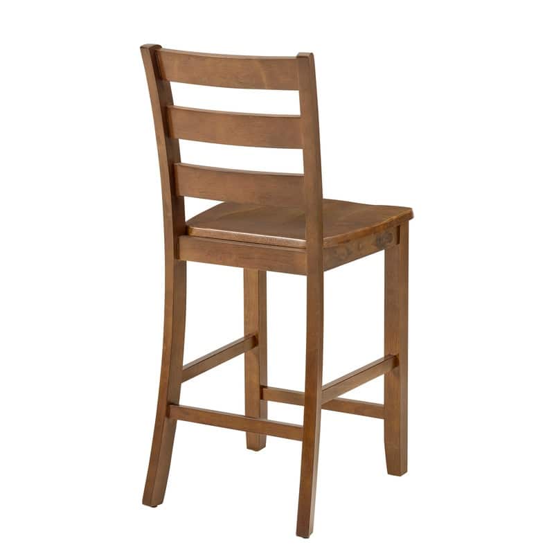 Retro Brown 5-Piece Dining Table Set with Chairs, Space-Saving Kitchen Breakfast Table