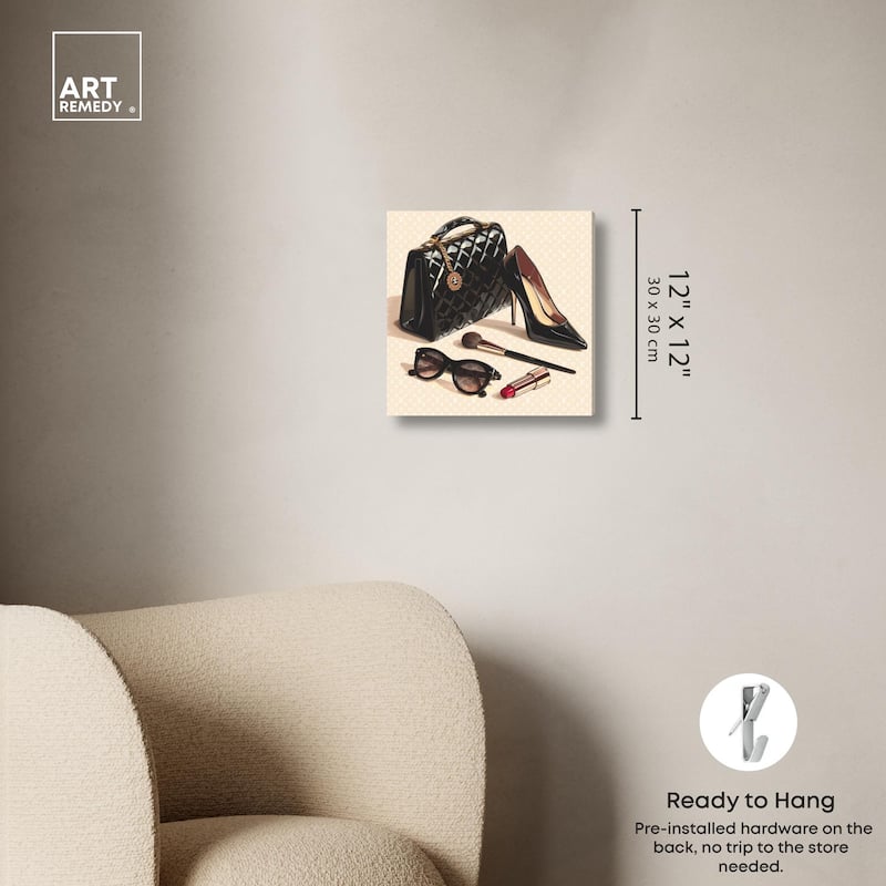 Simple Glam Collection Canvas by Art Remedy, Gallery Wrapped