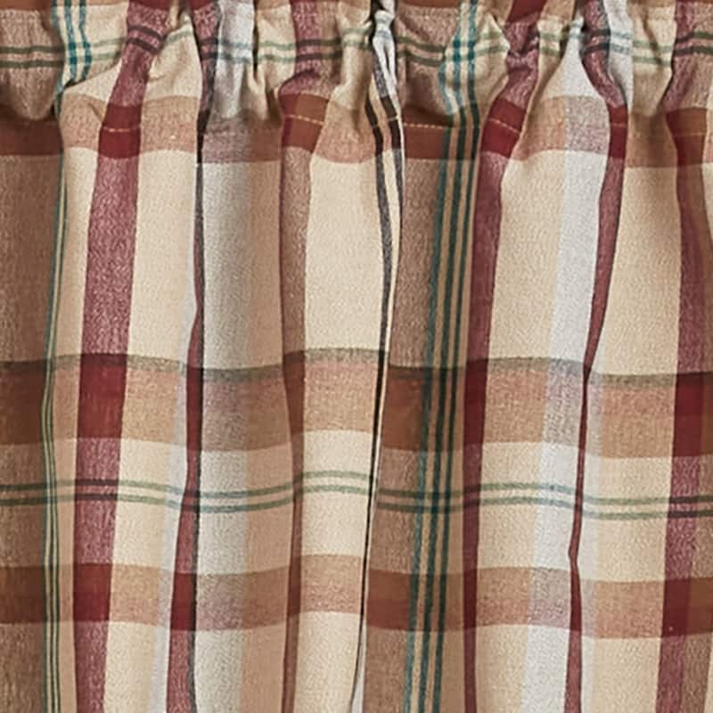 Park Designs Gamekeeper Plaid Valance 14"L - 72" x 14"