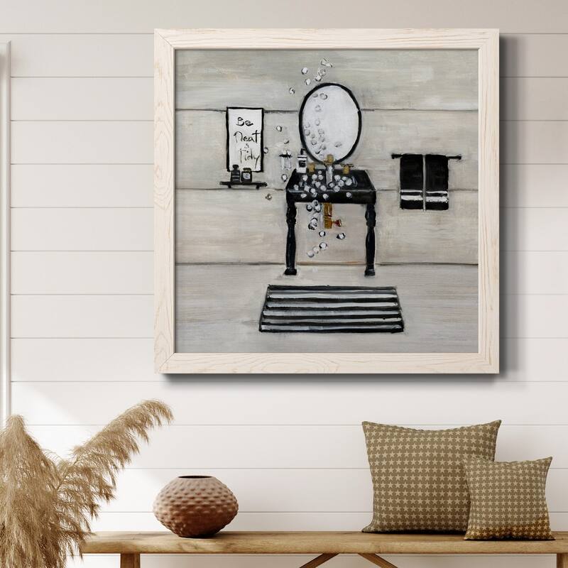 Neat and Tidy Bath-Premium Framed Canvas - Ready to Hang