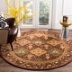 preview thumbnail 87 of 103, SAFAVIEH Handmade Antiquity Philomena Traditional Oriental Wool Rug 6' Round - Wine - Round