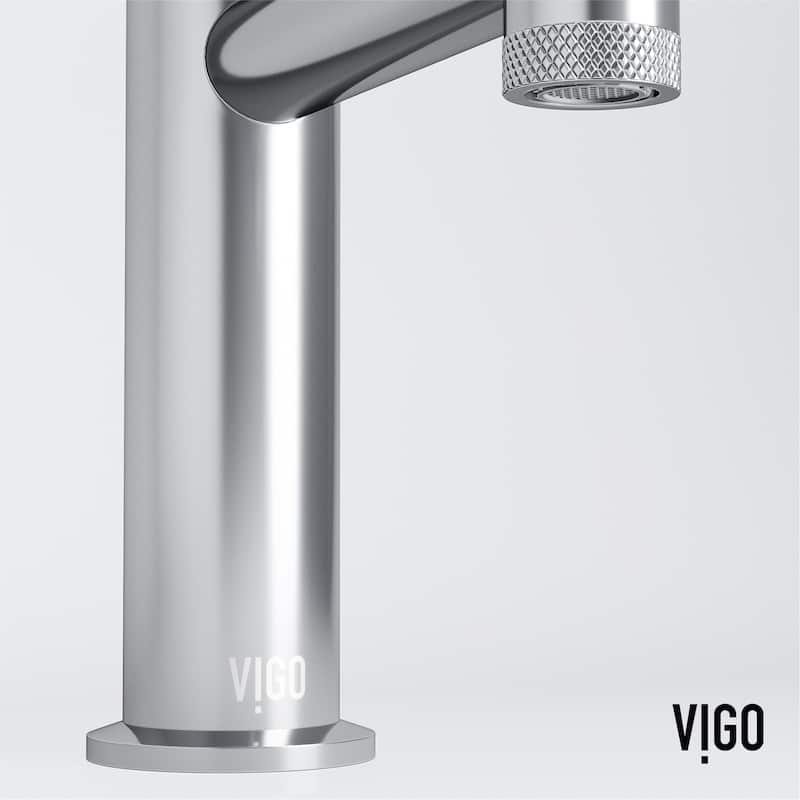 VIGO Sterling 7" H Single Handle Single Hole Bathroom Faucet