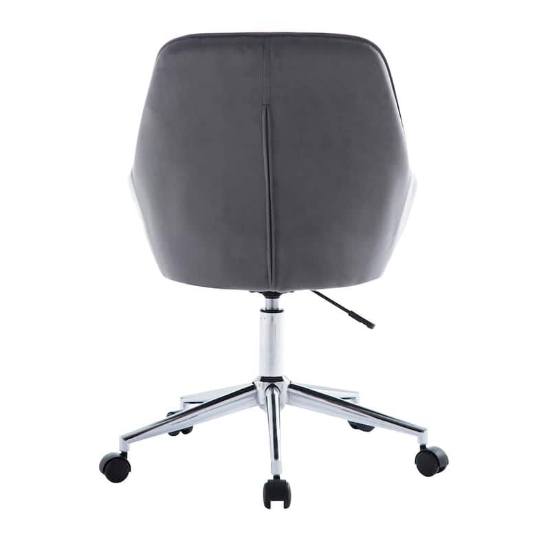 Porthos Home Vinita Height Adjustable Swivel Office Chair, Velvet Upholstery